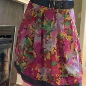 Twelfth Street Cynthia Vincent floral silk skirt 4